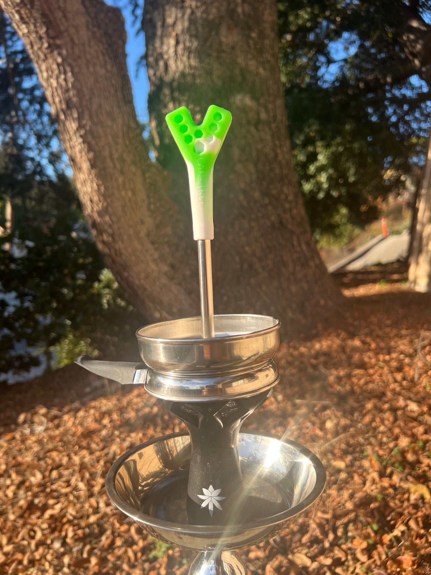 Green & White 2 Way Cap-Tree